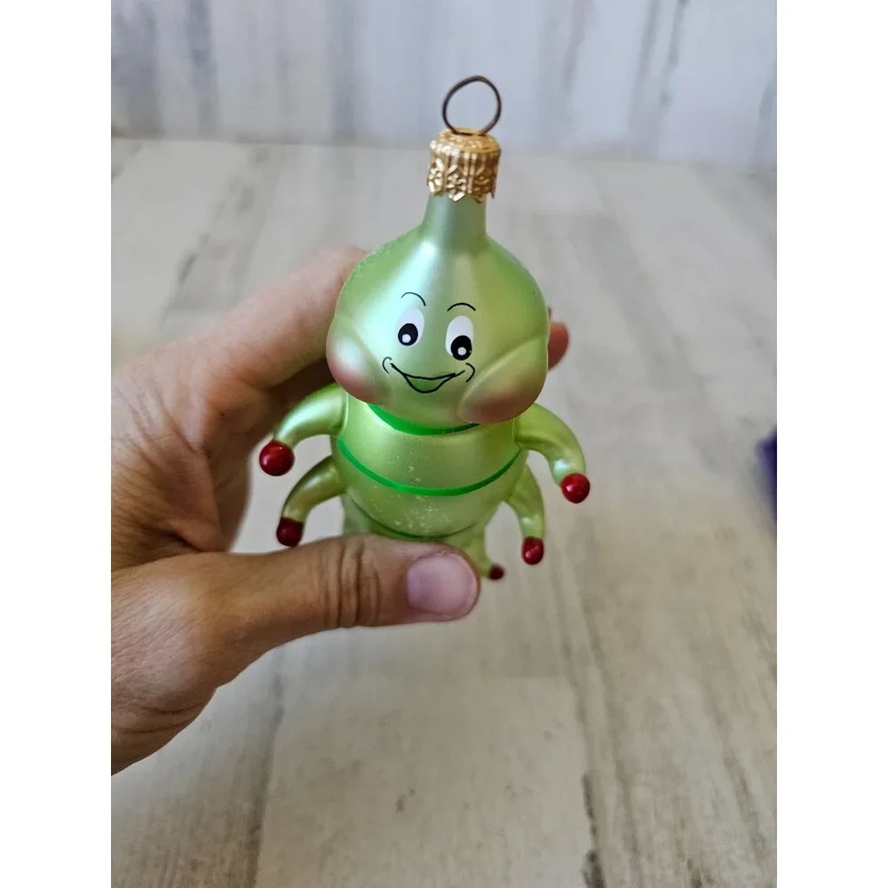 de carlini Caterpillar dillards trimmings italian glass ornament insect Xmas tre